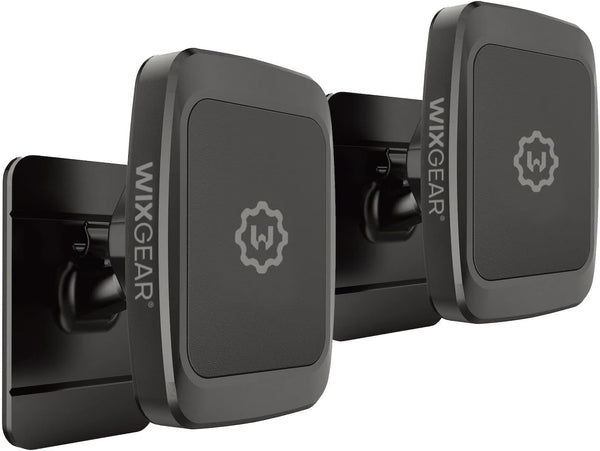 WixGear 2 Pack Universal Stick On Dashboard Magnetic Phone Car Mount for Cell Phones and Mini Tablets