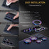 Camera Lens Protector for Samsung Galaxy S24 Ultra, Tempered Glass with Aluminum Alloy Ring Lens Cover