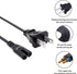 Saireed 8ft HT-S40R S100F HT-S100F HT-G700 2 C7 Power Cord Replacement for Sony Soundbar Prong IEC AC Power Cord Cable