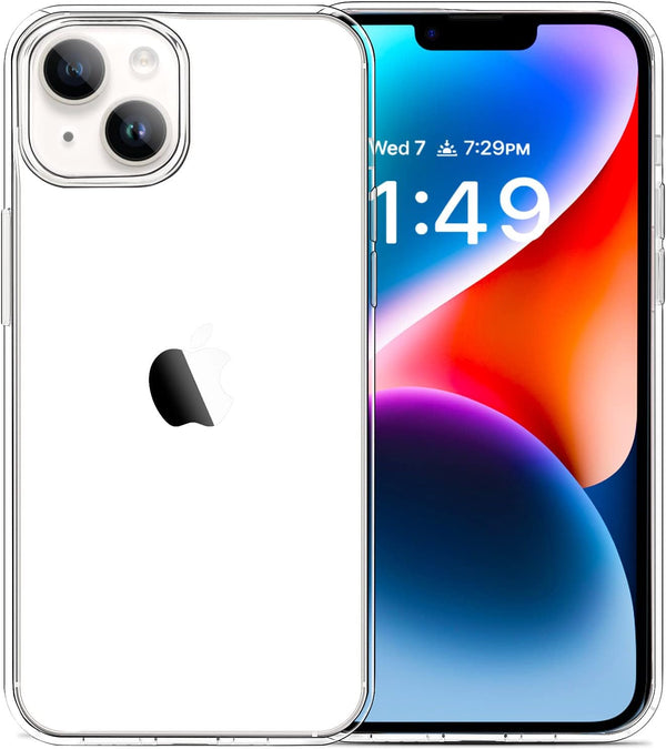 JJGoo Compatible with iPhone 14 Case, Clear Soft Shockproof Protective Slim Thin Bumper Cover Transparent
