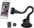 Macally Windshield Phone Mount for Car - Magnetic Suction Cup Window Holder with 8" Long Gooseneck Arm & Strong Magnet