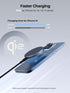 Magnetic Wireless Charger (MagFusion Aura), Qi2 Certified 15W Ultra-Fast Charging Pad with 5ft Cable for iPhone