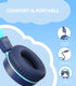 Upgrade USB Type C Kids Headphone for School, Foldable Lightweight On-Ear Headphones, 94dB Safe Volume Limited, HD