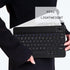 Thin 7 Inch Rechargeable Russian Keyboard, Bilingual Bluetooth for Android, Windows, iOS