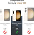 JETech 2-Pack Privacy Screen Protector for Samsung Galaxy S23 5G 6.1" with Camera Lens Protector, Anti-Spy Glass.