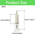 ZCLGOOD 4PCS 3.5mm 1/8 inch MP3 Male to Male Audio Adapter, Metal Stereo Jack Coupler Connector for Headphone