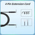Epronic 4 19.68Ft 4PIN (4-pin 19.68ft), AHD1080P 720P Pin Dash Cam Rear View Backup Camera Male to Female Cable Reverse