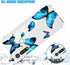 Clear Case for Moto G Power 2020, Cute Soft TPU Shockproof Protective Cover for Girls Women, Blue Butterfly