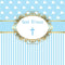 Yeele 4x4ft Cross God Bless Backdrops for Photography, Infant Baptism Peace Pigeon Blue Stripes Background for Baby