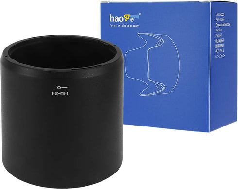 Haoge Bayonet Lens Hood for Nikon Nikkor AF 80-400mm f/4.5-5.6D ED VR Lens replaces Nikon HB-24
