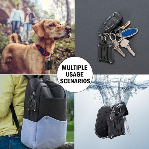 Tile Mate 2022 2024 Tracker Cover, Anti-Scratch Waterproof Case with Keychain for Carabiner, Keys, Bags, Collar Holder