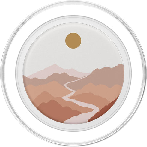 Sun Mountains River Boho Terracotta Bohemian Aesthetic Women PopSockets PopGrip for MagSafe