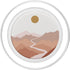 Sun Mountains River Boho Terracotta Bohemian Aesthetic Women PopSockets PopGrip for MagSafe