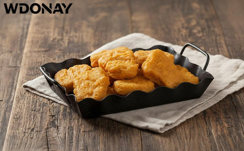 6 Pcs Artificial Chicken Nuggets, Realistic Fake Food Prop PVC Model Fake Fried Chicken Chunks for Restaurant, Kitchen