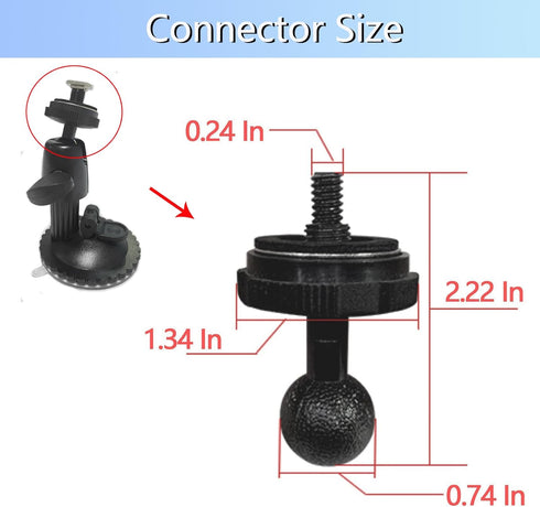 Windshield Suction Cup Bracket Mount for 7-10.36 Inch Monitor Display - Adjustable Metal-Made Load-Bearing Holder