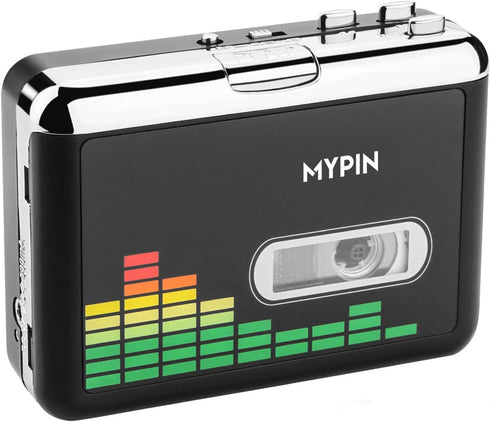 USB Cassette to MP3 Converter, Portable Walkman Cassette Audio Music Player Tape-to-MP3