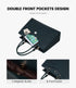 LOVEVOOK 15.6 Inch Laptop Tote Bag for Women, Leather Business Office Work Bag Computer Briefcase with Small Clutch fit