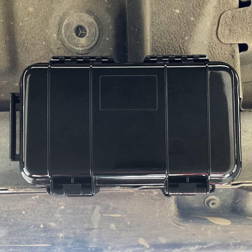 kaguster Magnetic Key Holder Under Car Waterproof Magnetic Stash Box for GPS Trackers Hide a Key Outside Magnetic key