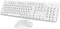 Wireless Keyboard Mouse Combo, 104 Keys Cute White Keyboard with Number Pad & Mouse for Windows, Laptop