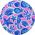 Preppy Coastal Granddaughter Shells Pink Blue Starfish PopSockets Standard PopGrip