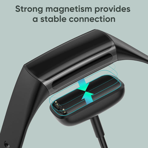 Charging Cable for Fitbit Charge 6 Replacement Charger (3.3ft, 2-Pack)