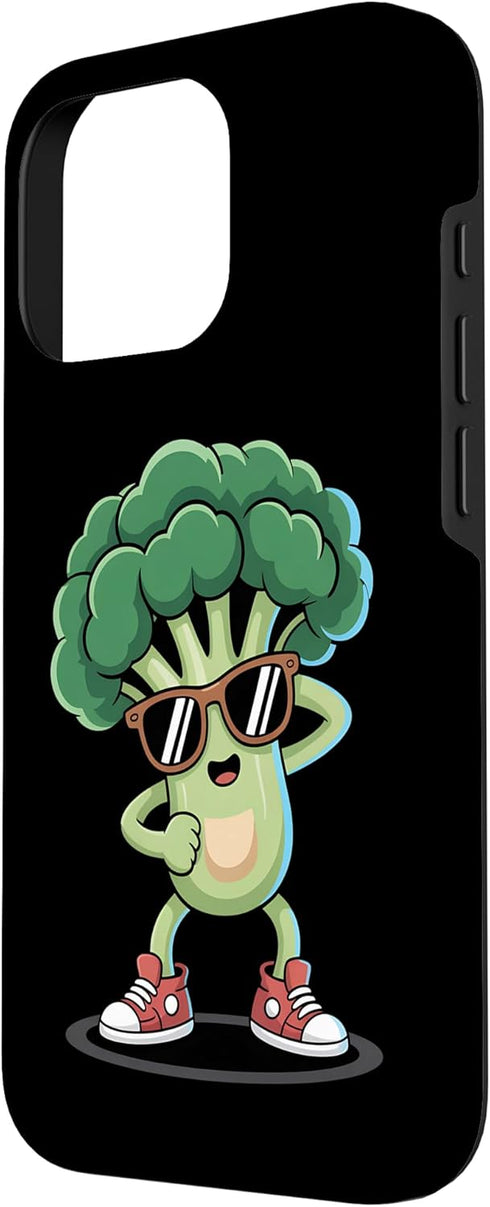 Funny Veggie Cartoon Dancing Broccoli Humor 16 Dancing Broccoli Cartoon Case for iPhone Pro