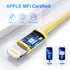 Original 2023 Upgraded iPhone Charger Cord, 3-Pack 6ft MFi Certified USB A Charging Cable for iPhone 13/12/11