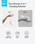 Anker 3-in-1 Portable iPhone Charger, 10,000mAh Power Bank with Built-in USB-C Cable and Foldable AC Plug, 30W Max