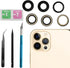 3 Pcs (1 Set) Sapphire Rear Back Camera Glass Lens Replacement for iPhone 12 Pro with Preinstalled Adhesive and Repair