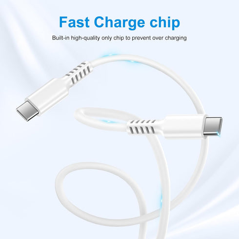USB C Samsung Super Charger 25W Fast Charging Cable, 2Pack PD Android Charger Cord for Galaxy S23 Ultra, S22, S21, S20