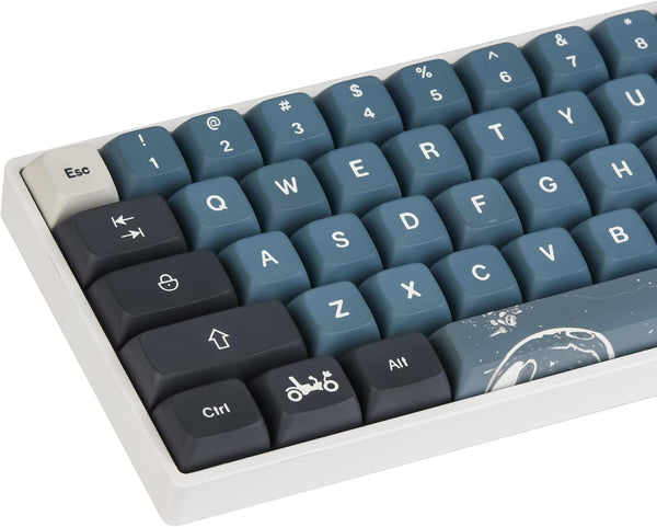 surmen PBT XDA Keycaps Dye-Sublimation 60% Custom Keycaps for Cherry MX Switches Mechanical Keyboard (Apollo)