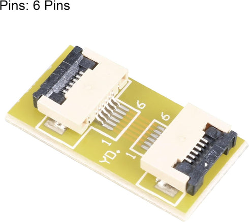 uxcell 0.5mm Pitch 6 Pin to 6 Pin Extension Connector Adapter for FFC FPC Cable, Extend Zip HDD