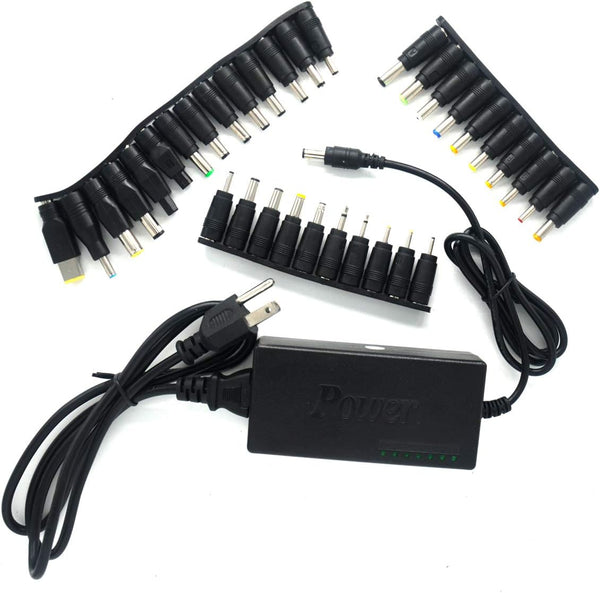 Padarsey Universal AC Power Adapter Charger 96W with 34 Adapters, 12V-24V Compatible for Notebook, Mobile Phone, and