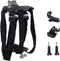 Dog Harness for GoPro, Soft Adjustable Pet Mount Vest with 2 Mounting Bases for Chest and Back Fixation, Medium Large