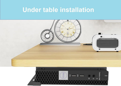 Mini PC Mount for Dell Micro, Wall, VESA, Under Desk Mount for Dell OptiPlex Micro Form Factor, Fits Various Models