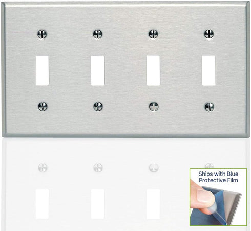 Leviton 84012 SS WP 4G TGL Standard Size