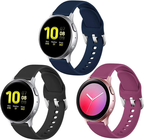 Lerobo Bands for Samsung Galaxy Watch Active/Active 2 44mm 40mm/Galaxy Watch 3 41mm/Galaxy Watch 42mm, 20mm Soft