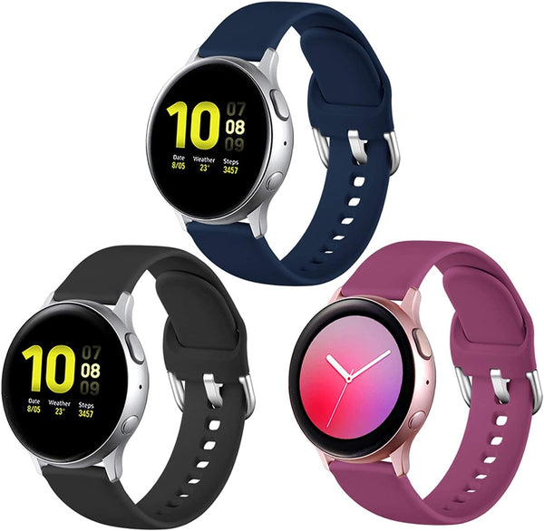 Lerobo Bands for Samsung Galaxy Watch Active/Active 2 44mm 40mm/Galaxy Watch 3 41mm/Galaxy Watch 42mm, 20mm Soft
