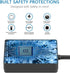 SHNITPWR Universal Power Supply: Adjustable 5V~20V 60W AC Adapter, Multi-Voltage AC Power Adapter with 14 Tips Reverse
