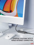 uni USB-C to Ethernet Adapter, USB C Hub with RJ45 1000 Gigabit Ethernet, Compatible with MacBook Pro/Air