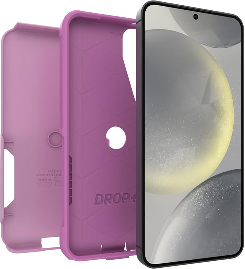 OtterBox S24+ Commuter Samsung Galaxy Series Case - Run Wildflower (Pink), Slim & Tough, Pocket-Friendly, with Port