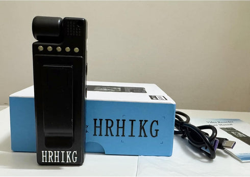 HRHIKG 1.3in 1080P Body Camera Mini Bodycam, Portable Cameras Wearable Personal Camcorder with Screen, HD Night Vision