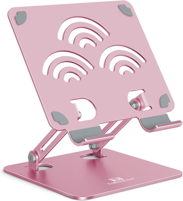 ToBeoneer Adjustable Tablet Stand for Desk, Premium Aluminum Holder for iPads, Tablets, Kindles,