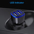 USB Car Charger, 5Pack 2.4A Dual Port USB Cigarette Lighter Car Phone Charger Plug for iPhone 15 14 13 12 SE 11 Pro