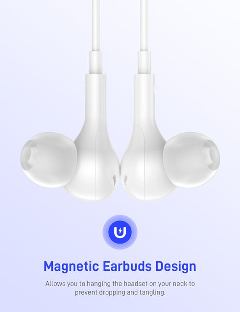 USB C Headphones for Apple iPhone 15 Plus, iPad, Google Pixel 8 8A, Samsung Galaxy S24 S23 S22 S21 Ultra Wired Earbuds