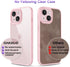 oakxco Thin Slim Clear Case for iPhone 15/14/13, Light Pink Transparent Hybrid Hard Plastic & Soft Silicone Bumper