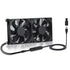 xiaoqijia Dual140mm 10-Speed Adjustable IPX5 Cooling Case Fan for Receiver DVR Xbox TV