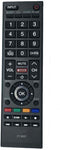 New Remote Control CT-8037 for Toshiba LED Smart HDTV - Compatible with 40L3400, 50L3400, 58L5400, 65L5400 Models