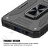 Shockproof Phone Case & Sliding Camera Cover & Ring Holder Kickstand with Screen Protector for Samsung Galaxy A15 5G