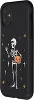 iPhone 11 Skeleton Case, Funny Halloween Design with Jack-O-Lantern Pumpkin